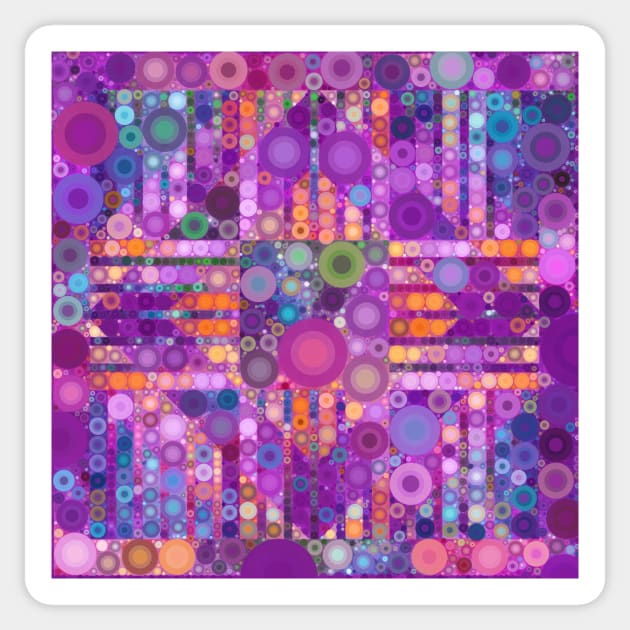 Bubble Quilt Square Sticker by KirstenStar 